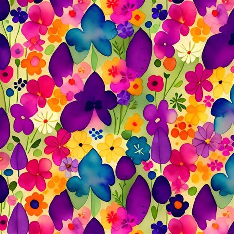 Premium AI Image | Colorful flowers background