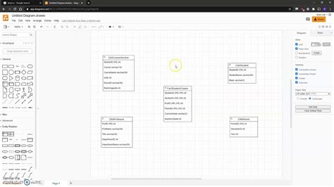 CIS3060 - Creating an ER Diagram with Draw.IO - YouTube