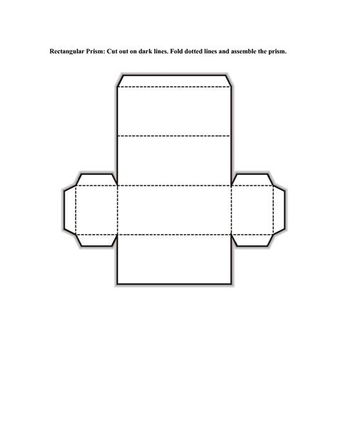 Rectangular Prism Net Printable | Learning Printable