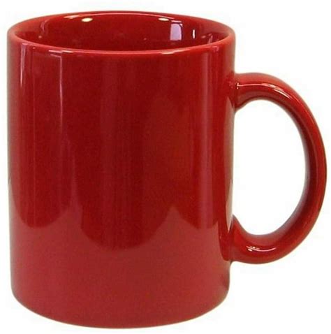 Mugs Plain Red Ceramic Coffee Mug, Red, 11-Ounce - only 1ea. #ITI | Mugs, Red mug, Coffee mugs