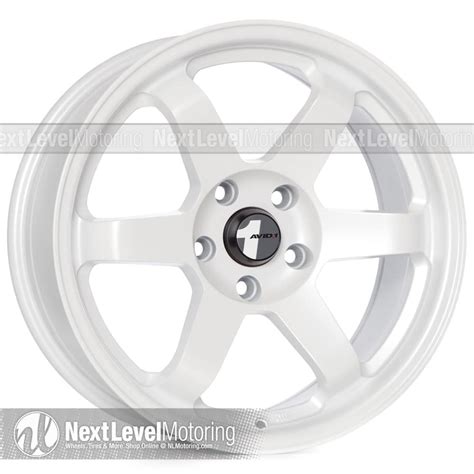 AVID.1 Wheels: AV-06 17x8 5x114.3 Matte White Rims et35