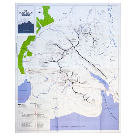 The Black Cuillin | Walking Routes Map