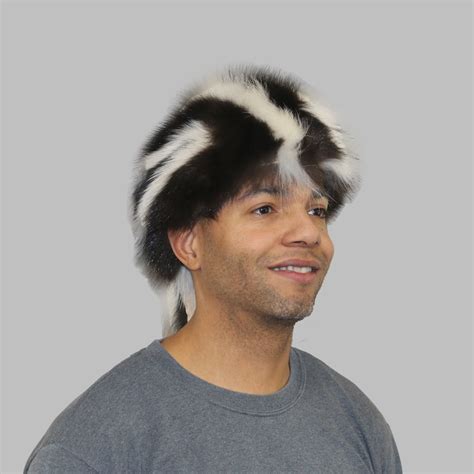 Glacier Wear - Skunk Daniel Boone Style Fur Hat For Sale