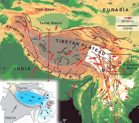 Tibetan Plateau Landform Map