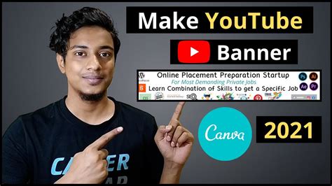 How to Create YouTube Banner on Canva in 2021| Canva Banner Design ...