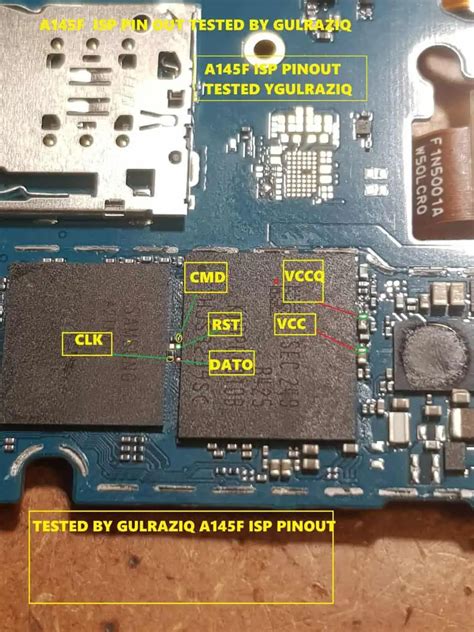 A145M ISP EMMC PINOUT