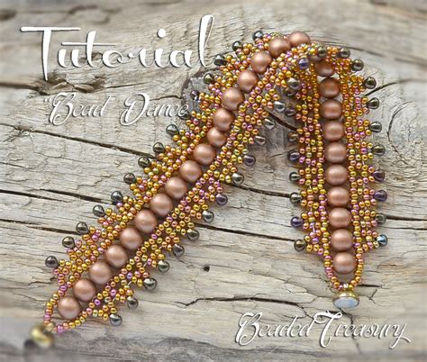 BEAD DANCE Beaded bracelet tutorial Seed bead pattern Beaded lace ...