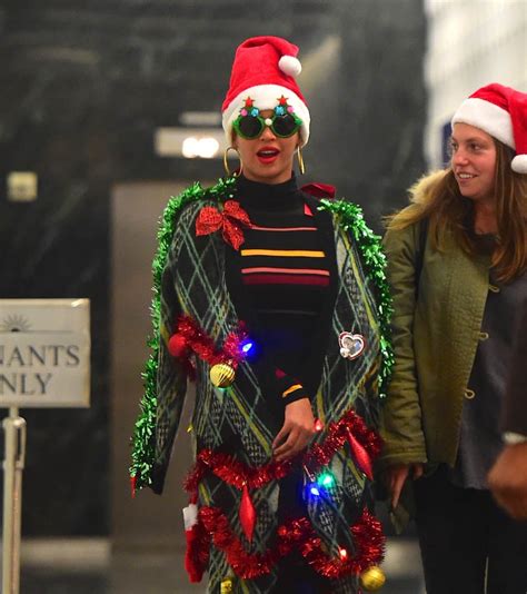 Beyoncé steps out in a Christmas outfit in NYC|Lainey Gossip Entertainment Update