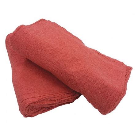 Proclean Basics Cotton Red Shop Towels 13" x 14" Red, 300PK Z21817 ...