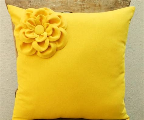 Yellow Flower Pillow Cover by originalboutique on Etsy, $33.00 | Flower pillow, Pillows, Pillow ...