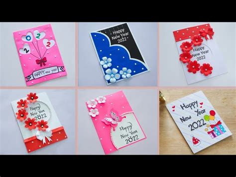 Happy New Year card 2022 | How to make card | How to make new year ...