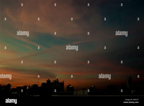 Evening sky colors Stock Photo - Alamy