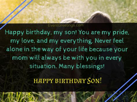 40 Best Happy Birthday Son From Mom Quotes With Unconditional Love