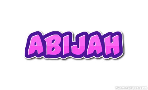 Abijah Logo | Free Name Design Tool from Flaming Text