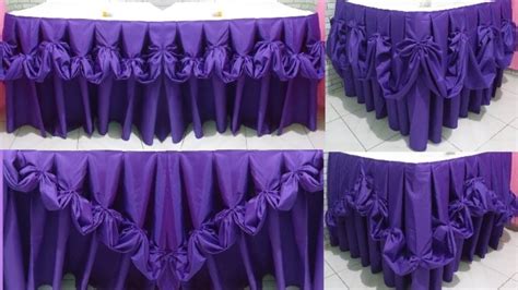 Table Skirting BOX PLEATS w/ simple design at Home|Box Pleats|Table ...