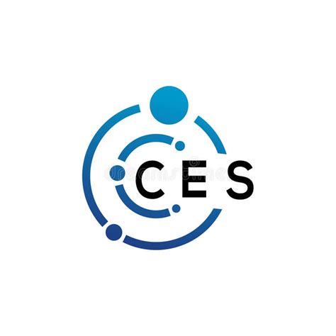 CES Letter Logo Design on White Background. CES Creative Initials Letter Logo Concept Stock ...