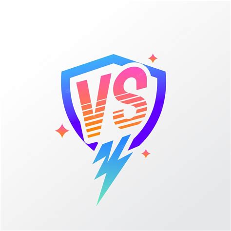 Free Vector | Versus logo template design