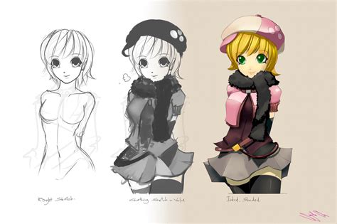 Anime Character design by gumustdo on DeviantArt