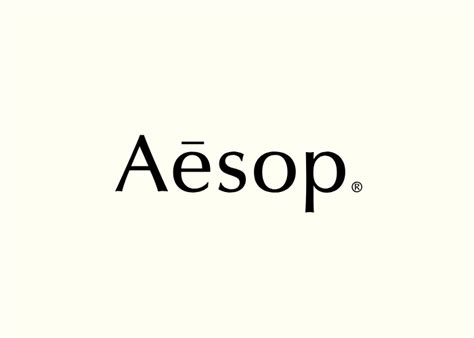 Aēsop logo, website and packaging - Fonts In Use