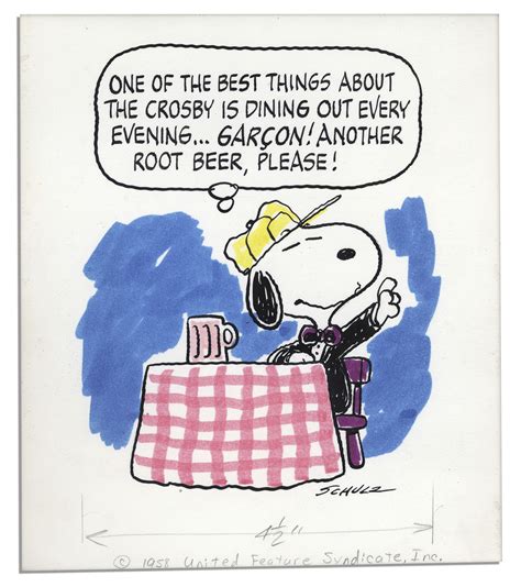 Charles Schulz ''Peanuts'' Color Original Artwork Starring Snoopy From ...