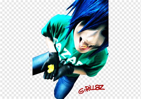 2-D Gorillaz Noodle Murdoc Niccals Cosplay, 2-D gorill, Rambut hitam, komputer, Wallpaper ...