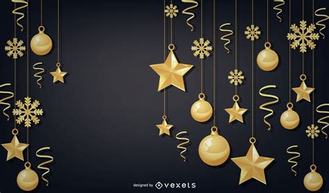 Descarga Vector De Elegante Fondo Dorado De Navidad