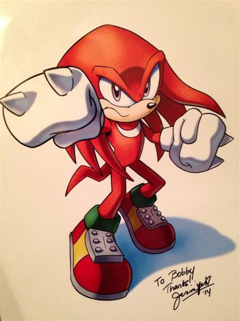 Jennifer Hernandez's artwork of Knuckles! : SonicTheHedgehog