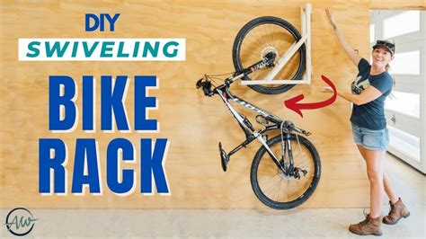 How To Build A Wall Mounted Bike Rack That SWIVELS! | Space Saving DIY - YouTube