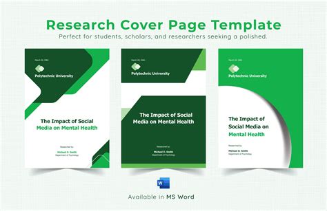 FREE Cover Page Template - Download in Word, Google Docs, PDF ...