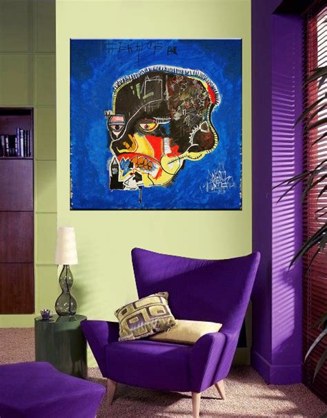 Basquiat skull Wall Art Basquiat skull Print Skull Pop Art | Etsy