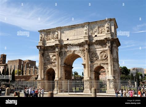 rome arch of constantine Stock Photo - Alamy