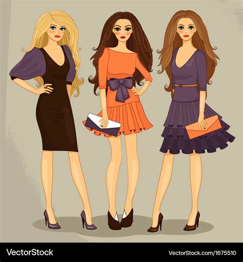 Fashion girl Royalty Free Vector Image - VectorStock