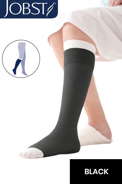 Jobst UlcerCare Black Compression Stocking with Liner - Compression Stockings