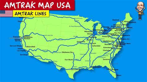 Amtrak Train Routes United States Map