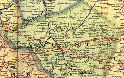 Detailed Map Of Lancaster County Pa