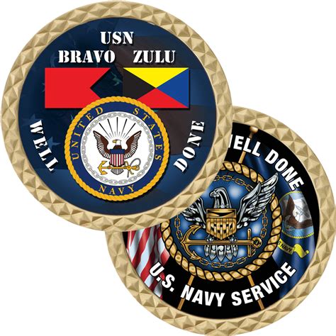 Bravo Zulu Navy Coin