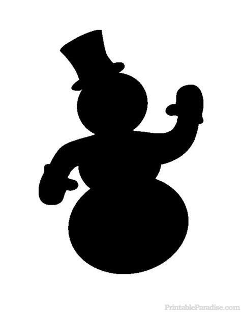 Printable Snowman Silhouette | Silhouette christmas, Christmas stencils, Christmas cutouts