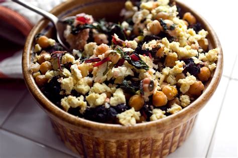 Bulgur With Swiss Chard, Chickpeas and Feta Recipe