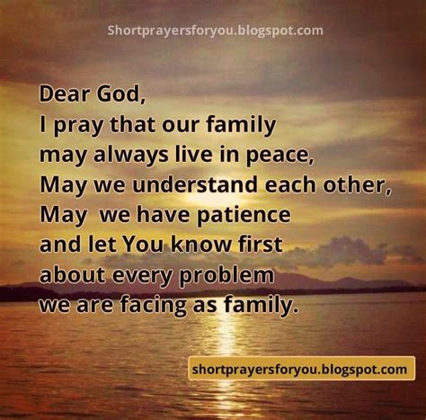 Find Peace and Harmony in Your Family with this Short Prayer