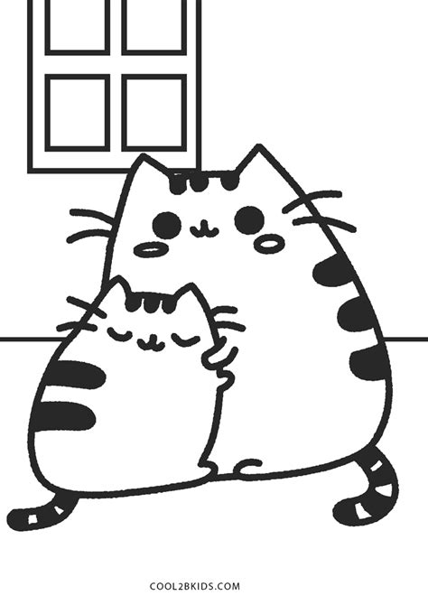 Christmas Pusheen Cat Coloring Pages Coloring Pages