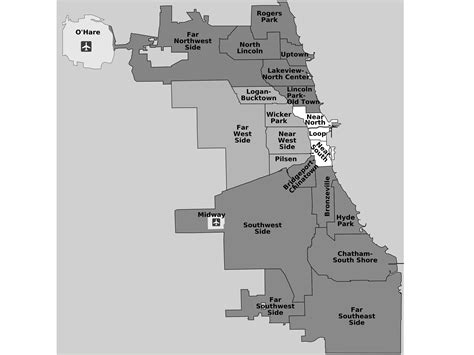 File:Chicago districts map print.png - Wikitravel Shared