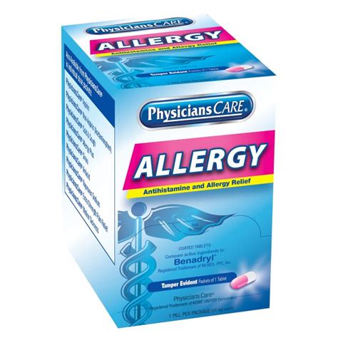 PhysiciansCare Antihistamine Allergy Medication, 50 Doses