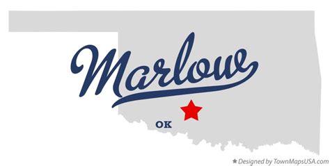 Map of Marlow, OK, Oklahoma