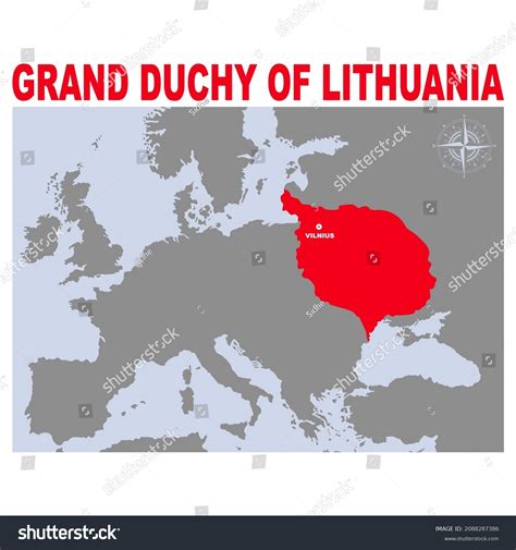 Grand Duchy Lithuania Map: Over 4 Royalty-Free Licensable Stock ...