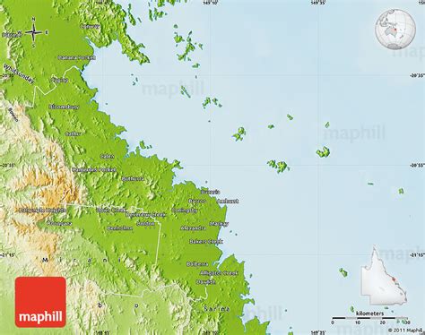 Physical Map of Mackay