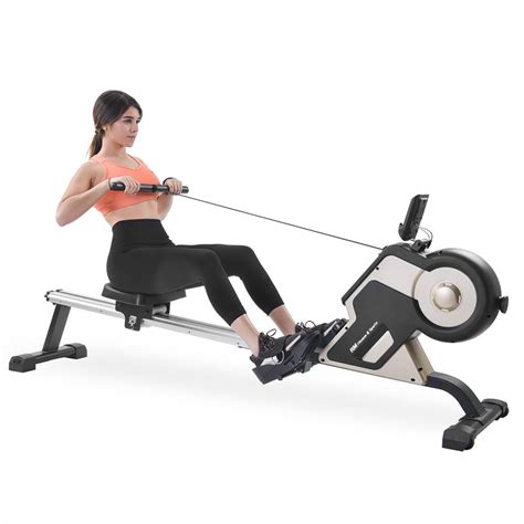 New TREXM Magnetic Rowing Machine Compact Indoor Rower with Magnetic Tension System, LED Monitor ...