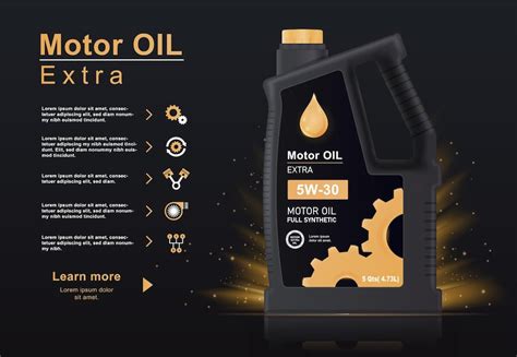 Premium Vector | Bottle engine oil concept dark template with oil for lubricating car parts and ...