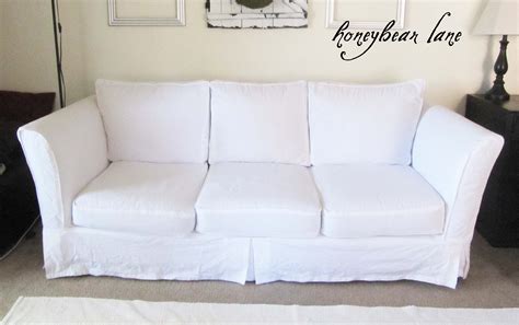 How to Make a Slipcover Part 2: Slipcover Reveal! - Honeybear Lane