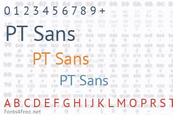 PT Sans Font Download - Fonts4Free