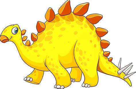 A stegosaurus dinosaur cartoon character 2169133 Vector Art at Vecteezy